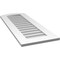 Ekena Millwork Arch Top Surface Mount PVC Gable Vent: Functional, w/ 3-1/2"W x 1"P Standard Frame, 16"W x 42"H GVPAR16X4201SF - alternate 3